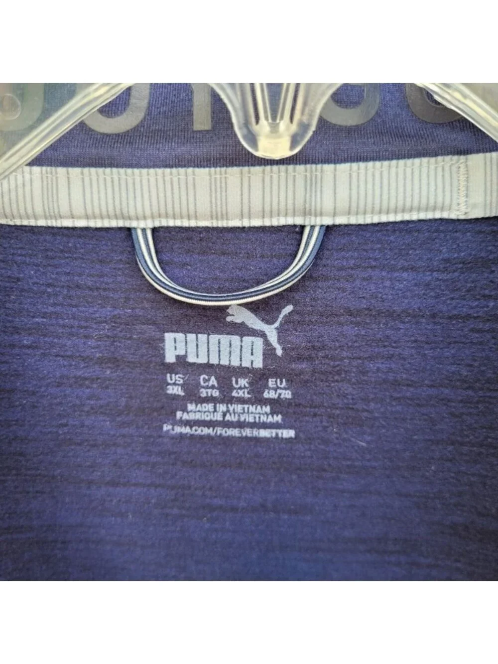 Puma Vest Jacket Men's Size 3XL Navy Blue Full Zip